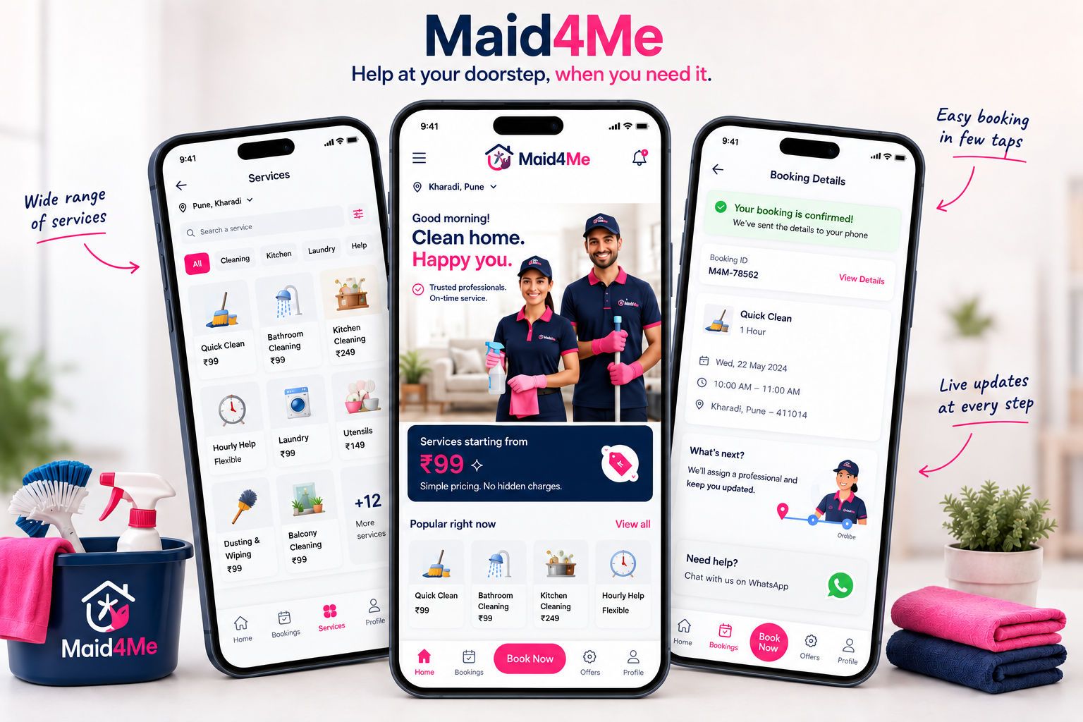 Maid4Me home services app